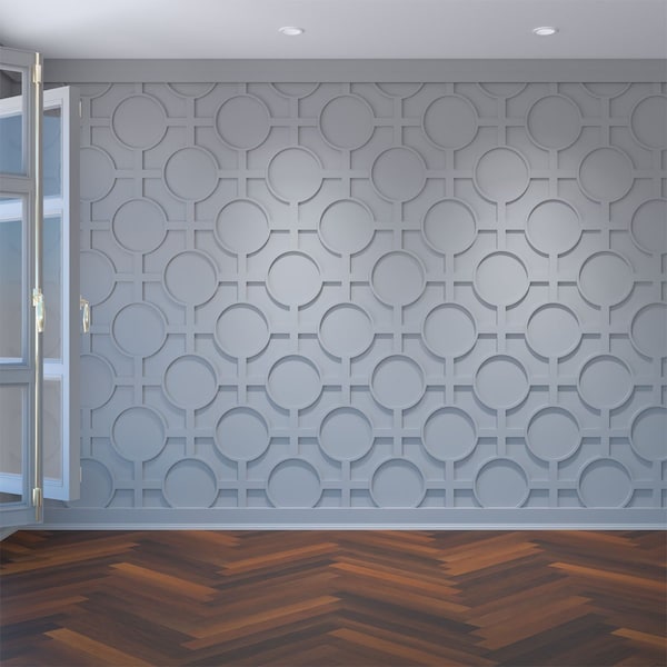 Ekena Millwork Medium Chesterfield Decorative Fretwork Wall Pnls in Architectural PVC, 27 3/4"W x 15 3/8"H x 3/8"T WALP16X16CHF - main